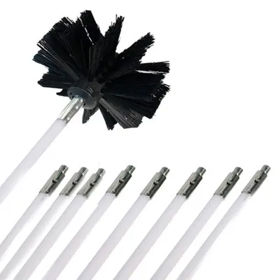 Imagen del producto de Kit de cepillos para limpieza de chimeneas con varillas flexibles
