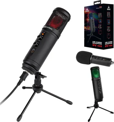 Image de KRUGER & MATZ Warrior GV-100 Microphone USB pour gaming et vlogger