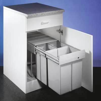 Image de Naber Trenta 5. collecteur de déchets, alu gris.  - Poubelle