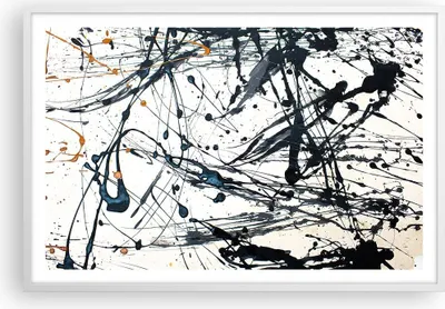 Produktbild von Gerahmtes Poster - Weißer Rahmen - Abstraktion modern - 91,5x61 cm - Wand Bild - Wanddeko - Wandbilder - Kunstposter - Wandposter - Bilderrahmen - Bilder - Kunstdruck - Wandbild - P2WAA91x61-3442