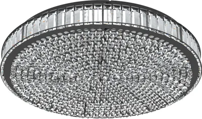 Produktbild von EGLO LED Deckenleuchte Balparda, dimmbare Kristall Deckenlampe, edle Wohnzimmerlampe, Deckenbeleuchtung neutralweiß, Ø 60 cm