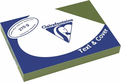 Produktbild von Clairefontaine Ledergeprägtes 2703C Papier 270 g/m² DIN-A4 Dunkelgrün 100 Blatt