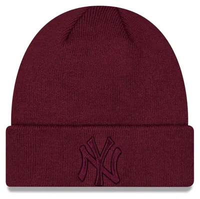 Produktbild von New Era Wintermütze CUFF Beanie New York Yankees bordeax