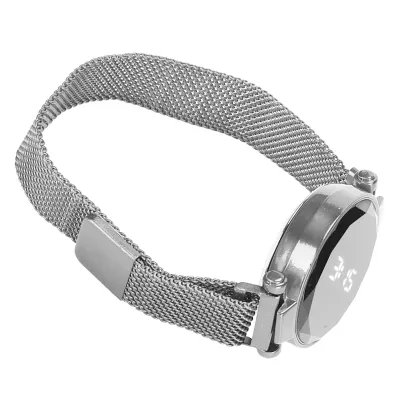 Obrázok produktu pre Ženy LED hodinky, digitálne LED hodinky, okrúhle LED hodinky, LED hodinky, hodinky s dotykovou obrazovkou, dámske digitálne hodinky