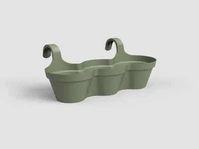 Obrázek produktu pro Artevasi Capri Balcony Triple Pot, Zelená, 11 l, 305 mm, 540 mm, 280 mm, 4 kusů