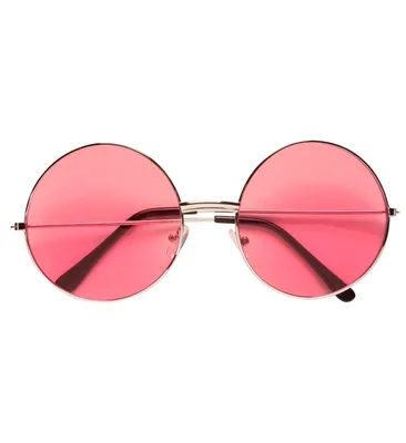 Produktbild von "Hippie" Partybrille XL - Rund | Pink