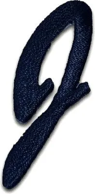Produktbild von Buchstabe J 4.4x2.1cm: Alphabet Buchstaben Einzeln Auswählbar - Aufnäher, Bügelbild, Aufbügler, Applikationen, Patches, Flicken, Zum Aufbügeln