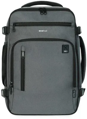 Produktbild von Wasserdichte Reiserucksack 40x20x25 cm, grau, 20L, Damen, Umweltfreundlich
