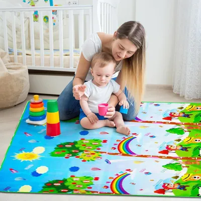Productafbeelding van Opvouwbare kruipmat voor kinderen, 200x180 cm