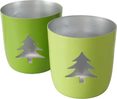 Produktbild von Boltze Gruppe Tilio Windlicht sortiert grün 8,2cm (1 Stück)