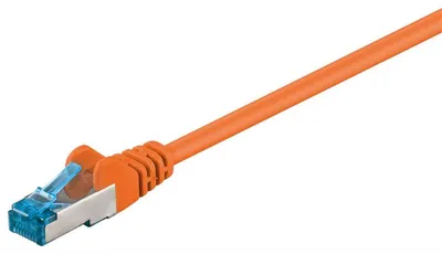 Immagine prodotto di Cavo patch CAT 6A, S/FTP (PiMF), arancione, 10 m - conduttore in rame (CU), guaina del cavo priva di alogeni (LSZH)