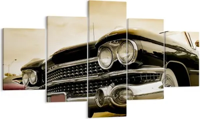 Produktbild von Bild auf Leinwand - Leinwandbild - Auto Chrom Rad - 125x70cm - Wand Bild - Wanddeko - Wandbilder - Leinwanddruck - Bilder - Kunstdruck - Wanddekoration - Leinwand bilder - Wandkunst - EA125x70-0160