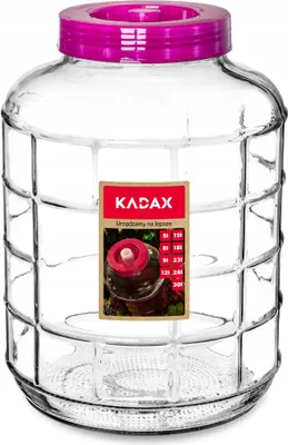 Produktbild von KADAX Gurkenglas mit Deckel, Einmachglas, luftdichte Konservierung, Glasballon
