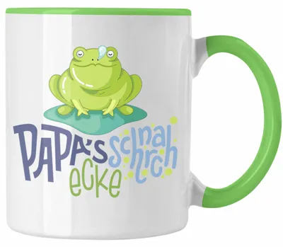 Produktbild von Papa's Schnarchecke Tasse Geschenk für Vater Vatertag Lustige Geschenkidee (Grün)