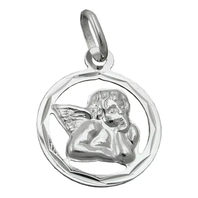 Produktbild von Anhänger 15mm Engel glänzend Silber 925 silber 15mm