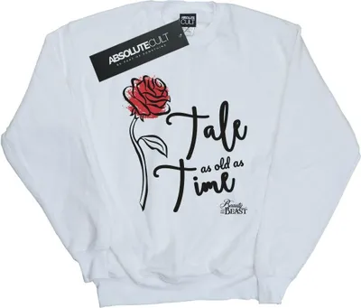 Produktbild von Disney - "Tale As Old As Time" Sweatshirt für Damen BI32686 (S) (Weiß)