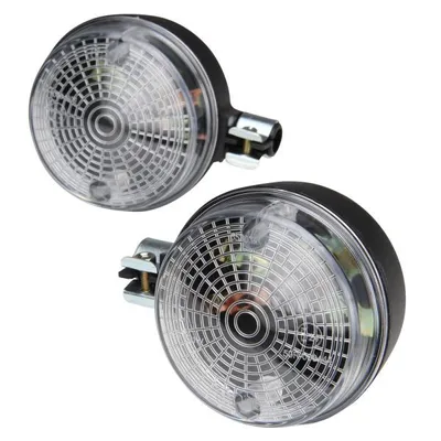 Obrázek produktu pro Sada zadních blinkrů s kulatým čirým sklem (bez žárovky) pro Simson S50 S51 S70 SR50 SR80 / MZ ETZ TS 125 150 250 - Citomerx