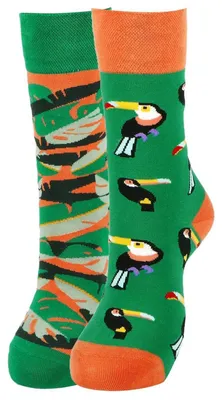 Produktbild von Bunte Socken mit witzigen Motiven aus Baumwolle für Damen und Herren