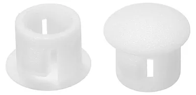 Produktbild von Kunststoff-Abdeckkappen für Schrauben, 50 Stück, 8 mm, weiß