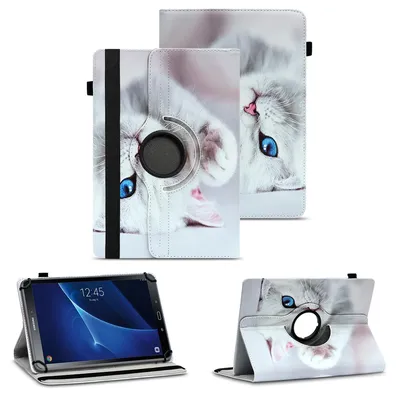 Produktbild von Tablet Hülle für Samsung Galaxy Tab A6 10.1 2016 360° Drehbar Case Cover SchutzFarben:Motiv 10