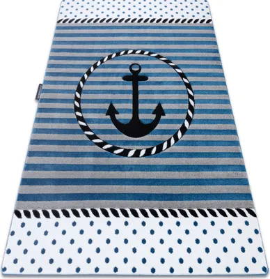 Produktbild von Kinderteppich PETIT MARINE ANKER MEER blau Blau 160x220 cm