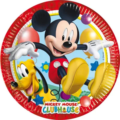 Immagine prodotto di Piatto di carta multicolore Mickey Mouse Wonderhouse medio 20 cm