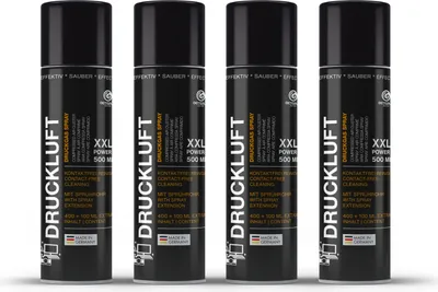 Produktbild von 4x OCTOPUS Druckluftspray, Druckluft zur Reinigung von Elektronik, 500 ml