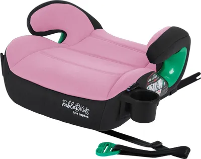 Obrázok produktu pre FableKids® Podsedák do auta LUNA | 3-bodové bezpečnostné pásy | Podsedák do 5 rokov | Autosedačka pre deti 125-150 cm | ECE R129/03 | Ružová