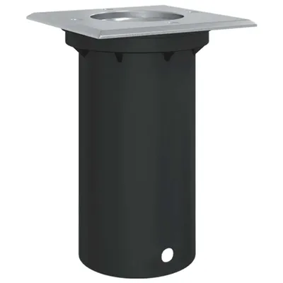 Produktbild von vidaXL Bodeneinbauleuchte Quadratisch Schwarz 10,5x10,5cm Aludruckguss