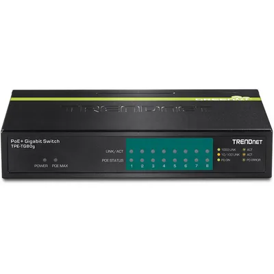 Immagine prodotto di Switch TRENDnet 8 porte Gbit PoE+ 123W in metallo