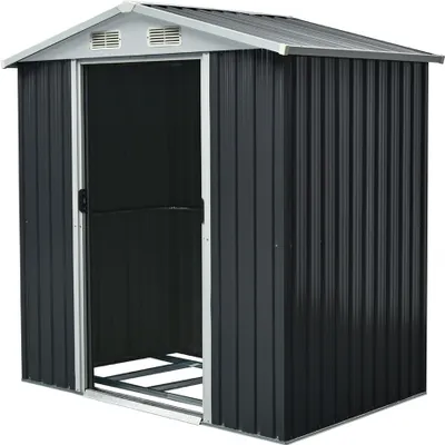 Produktbild von HOME DELUXE - Geräteschuppen BOHIO - Größe: L - Maße 204 x 131 x 190 cm , Raumfläche 2,5 m², inkl. Fundament I Gerätehaus Gartenschuppen Gartenschrank