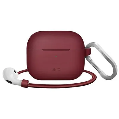 Zdjęcie produktu dla Etui UNIQ Vencer Silicone na AirPods 3 - bordowe