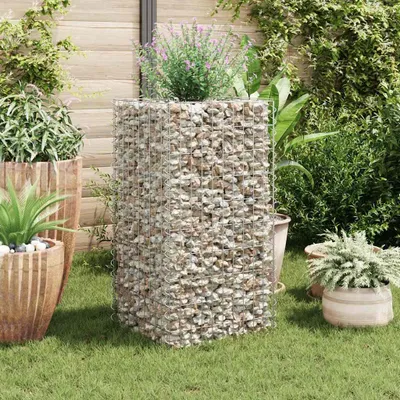 Obrázek produktu pro vidaXL Gabionové zvýšené lůžko Steel 50×50×100 cm