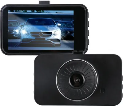Image de caméscope de voiture Ips 3 pouces avec écran HD Dash Cam 1080P Vision nocturne Dvr Auto Camcorder noir
