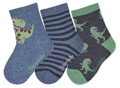 Immagine prodotto di Calzini Sterntaler, confezione da 3, Dino