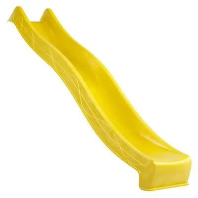Produktbild von KBT Gelb 290 cm Rutsche, Wasserrutsche Garten Spielgerät, HDPE Spritzguss Wellenrutsche, Für Podesthöhen 150 cm, Modernes Design Kinderrutsche