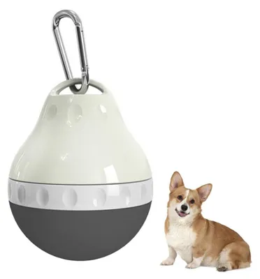 Produktbild von Tragbare, auslaufsichere Trinkflasche für Hunde, 200 ml, mit zusammenklappbarer Silikon-Schüssel