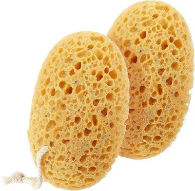 Obrázek produktu pro Čištění pleti – měkký voštinový vzor – 2 kusy – žlutá