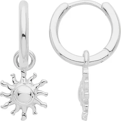Image de Boucles d'Oreilles Femme Plaqué Rhodium Argent fin 925 - 16mm*7mm; TRS30929