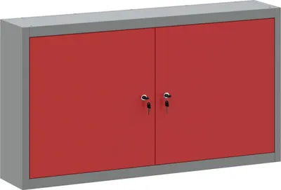 Obrázek produktu pro vidaXL Skříňka na nářadí s policí červená a šedá 100 x 20 x 55 cm