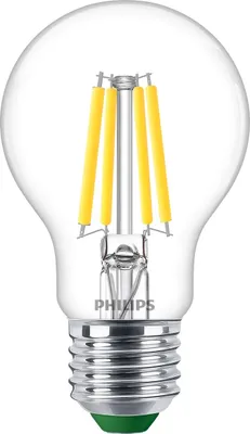 Produktbild von Philips Filament-Lampe, transparent, 40W A60 E27, 2,3 W, 40 W, E27, 485 lm, 50000 h, Kaltweiße