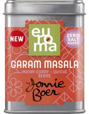 Immagine prodotto di Mix di spezie Euroma Garam Masala di Jonnie Boer, 47 g - aromatico e di alta qualità