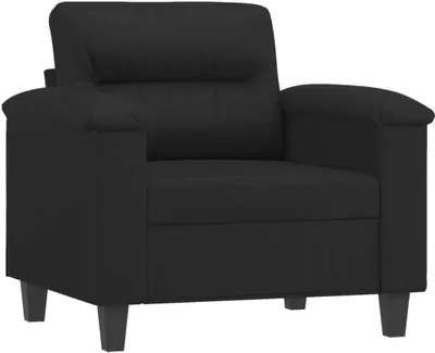 Produktbild von vidaXL Sessel Schwarz 60 cm Kunstleder