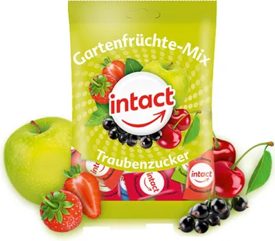 Obrázek produktu pro Intact sáček hroznový cukr ZAHRADNÍ MIX 75 g