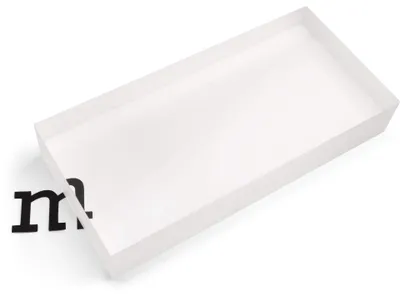Acrylglas-Block transparent 12 x 25 cm, 4 cm dick
