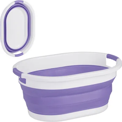 Image de relaxdays Panier à linge pliable 24 litres