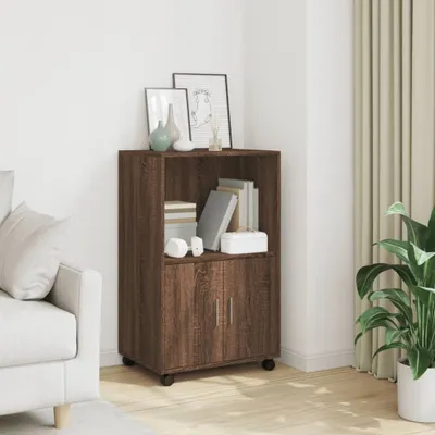 Produktbild von vidaXL Rollschrank Braun Eichen-Optik 55x40x91 cm Holzwerkstoff
