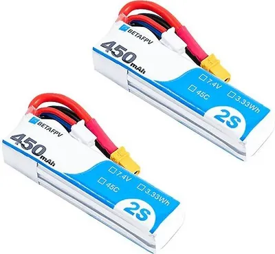 Produktbild von BetaFPV Lipo 450mAh 2S 45C 2 Stück