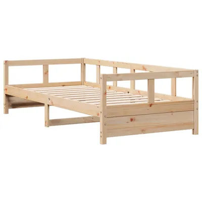 Immagine prodotto di Letto da giorno naturale 80x200 cm in legno di pino massiccio