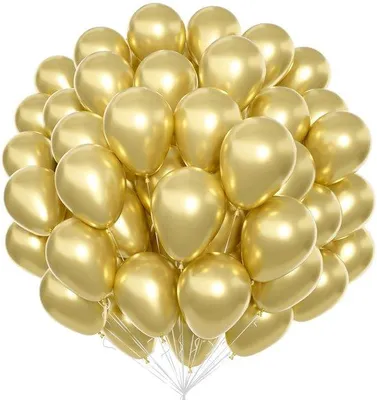 Productafbeelding van Gouden Ballonnen, 100 Stuks, Voor Feestdecoraties en Evenementen